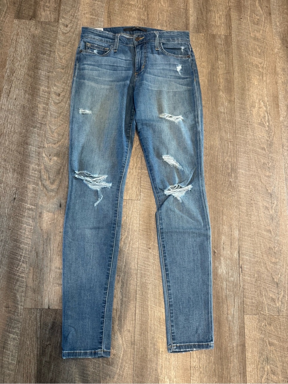 Joe's Jeans Women's Distressed Light Blue Skinny Jeans